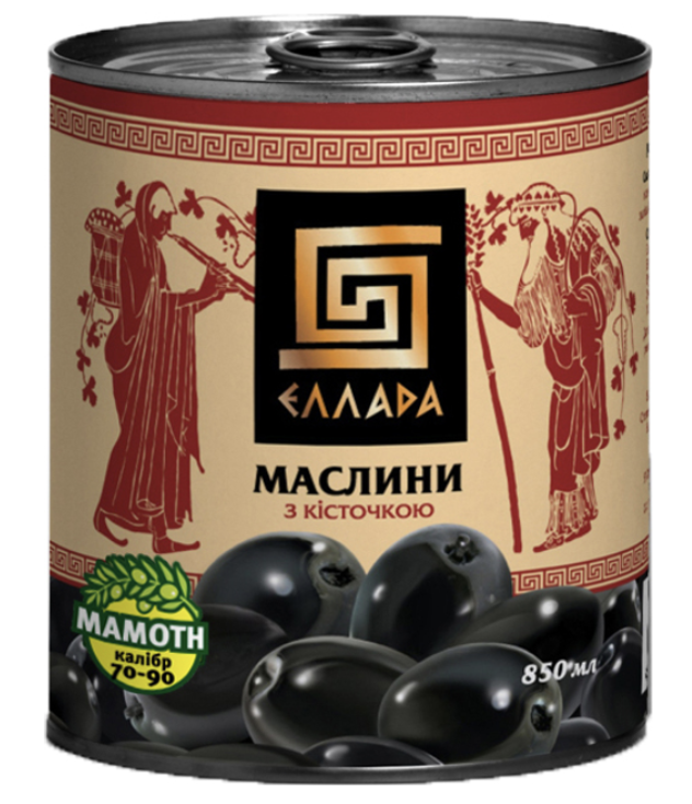 Маслини Ellada Mamoth з/к 850мл